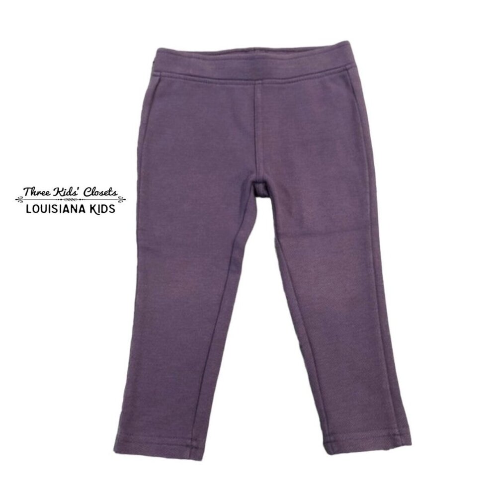 Tea Collection 12-18m Lilac Purple Twill Skinny Pants
